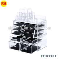 ZCC1014 Detachable Acrylic Makeup Organizer Storage Box 7 Drawer Organizers ,lipstick dispaly ,make up brush organizer